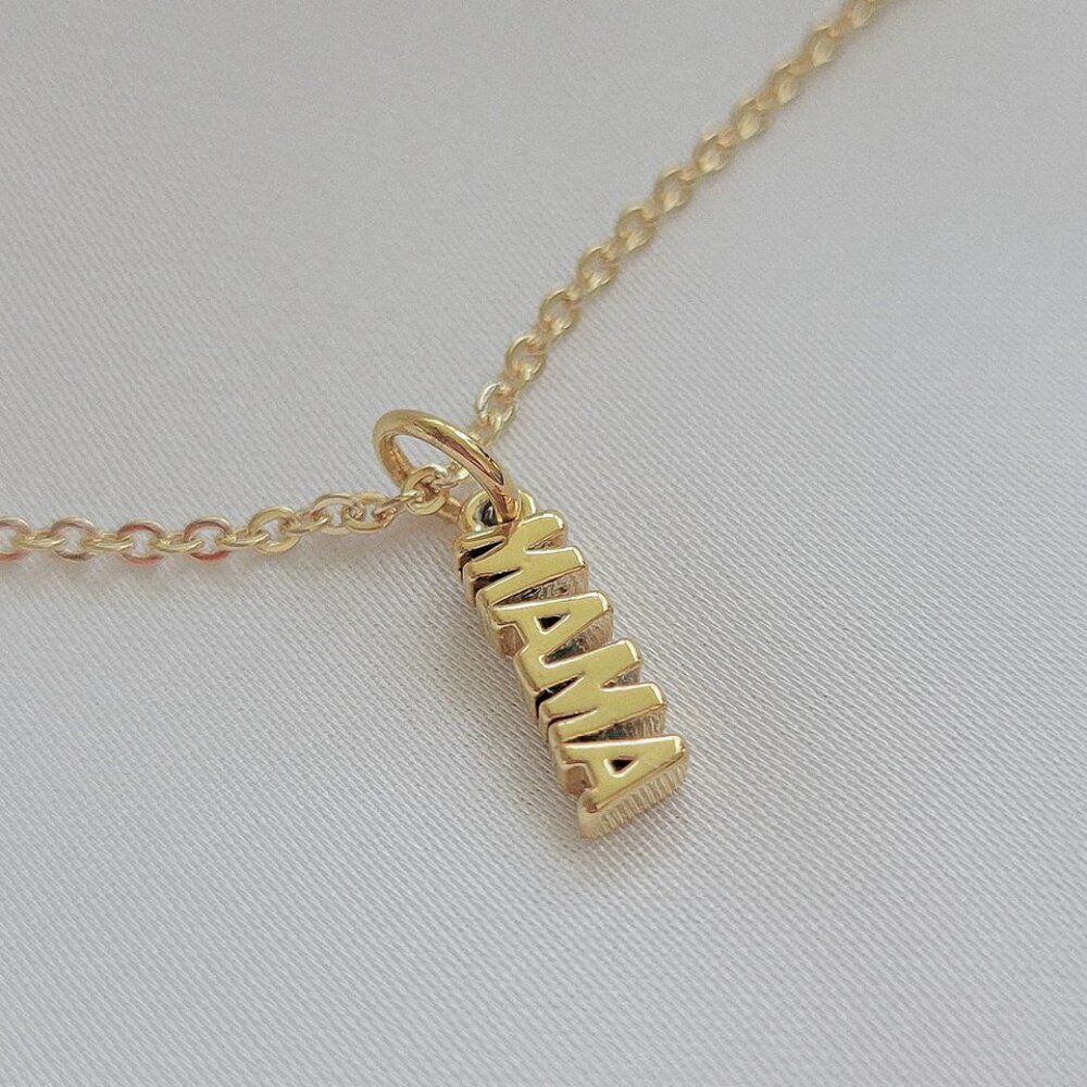 Tiny Mama Charm Gold Filled Necklace